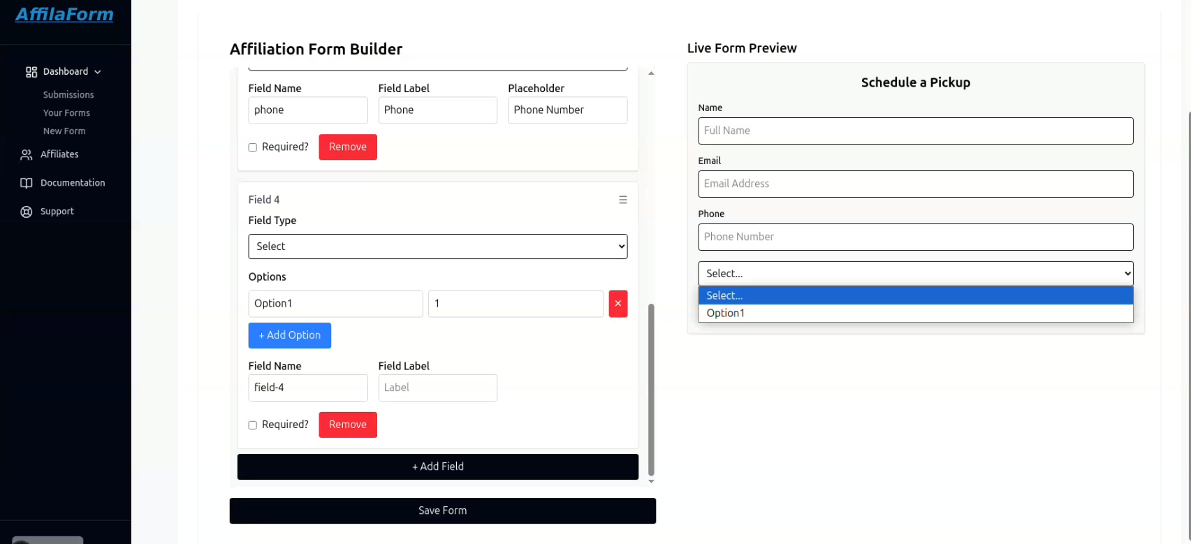 Vendor Dashboard